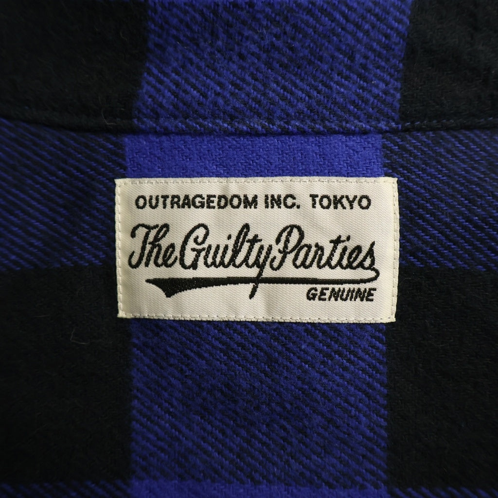 WACKO MARIA(ワコマリア) BUFFALO CHECK SHIRT バッファローチェック 長袖シャツ ブルー/ブラック