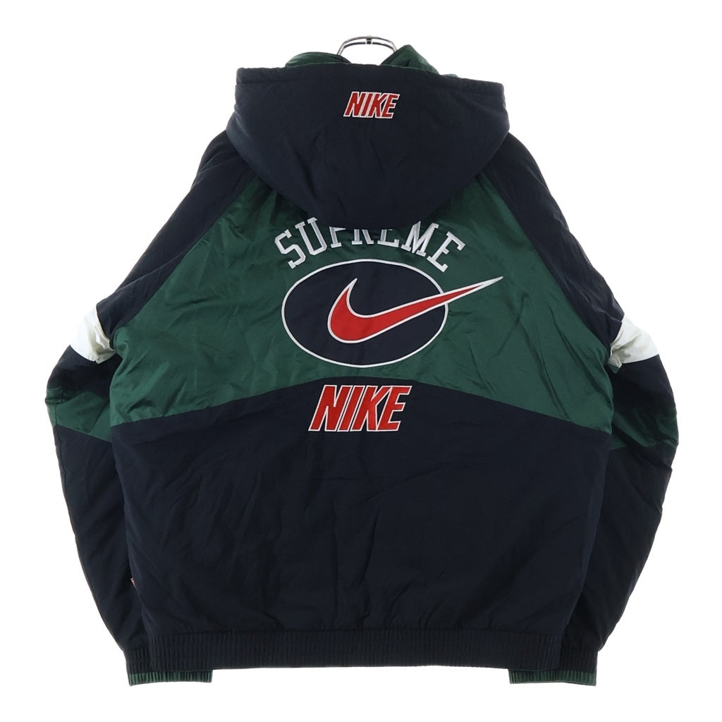SUPREME(シュプリーム) 19SS ×Nike Hooded Sport Jacket ナイキ フード付き ナイロン キルティングジャケット CD6074 グリーン