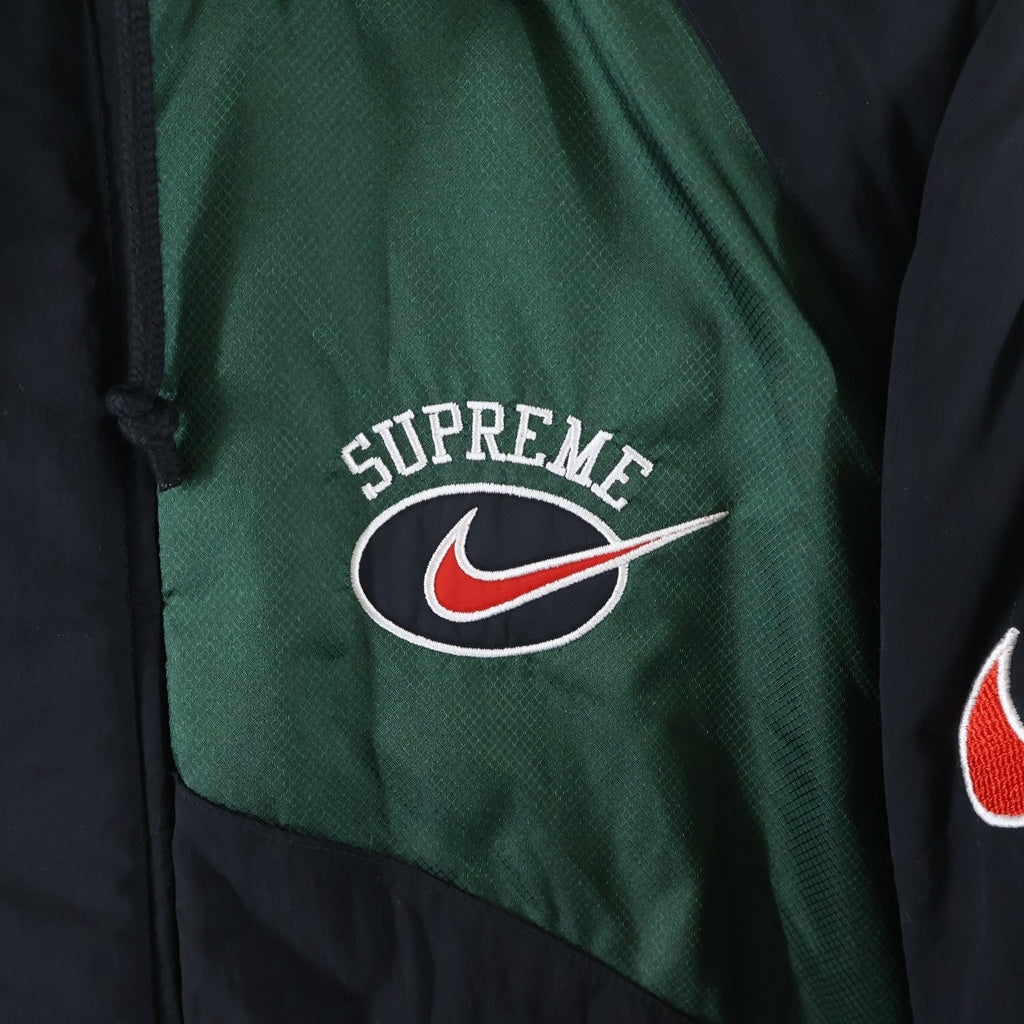 SUPREME(シュプリーム) 19SS ×Nike Hooded Sport Jacket ナイキ フード付き ナイロン キルティングジャケット CD6074 グリーン