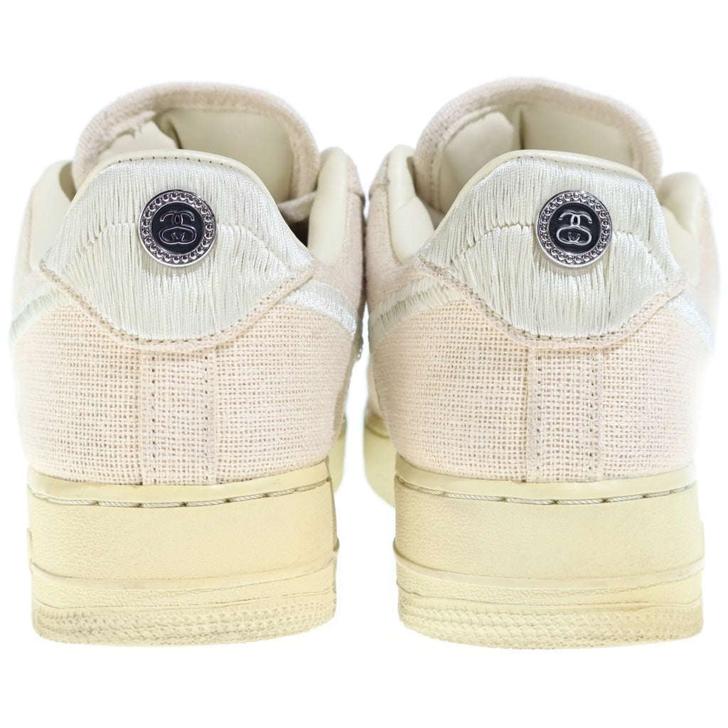 NIKE(ナイキ) ×STUSSY AIR FORCE 1 LOW FOSSIL STONE CZ9084-200 ステューシー エアフォース1 フォッシルストーン ローカットスニーカー アイボリー US9.5/27.5cm