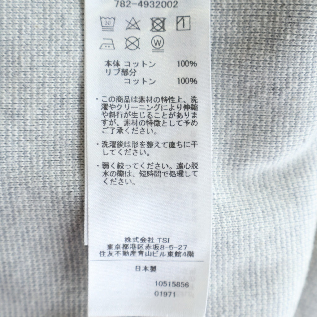 SCHOTT(ショット) PERFECTO SNAP PULLOVER SWEAT パーフェクト スナッププルオーバースウェット グレー 782-4932002