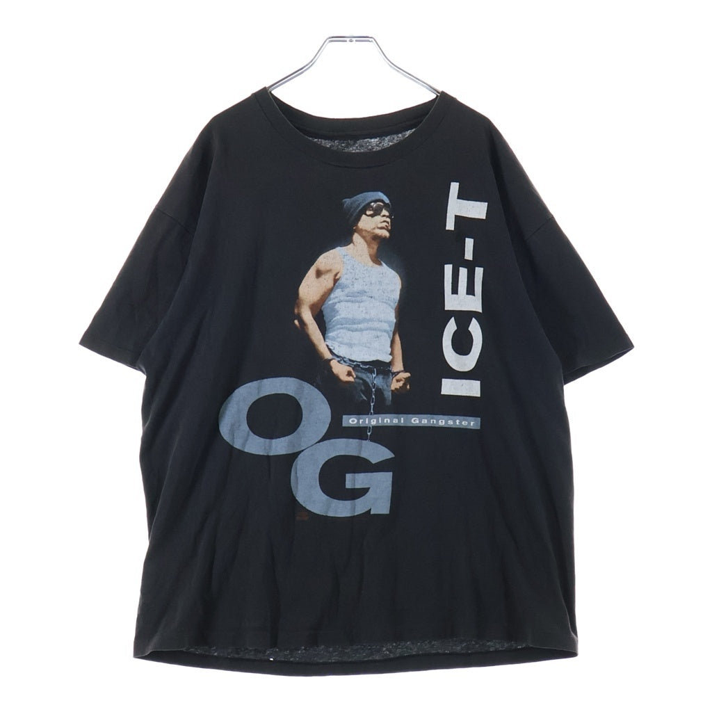 VINTAGE(ヴィンテージ) 90S ICE-T ORIGINAL GANGSTER アイスティー 両面プリント半袖Tシャツ ブラック