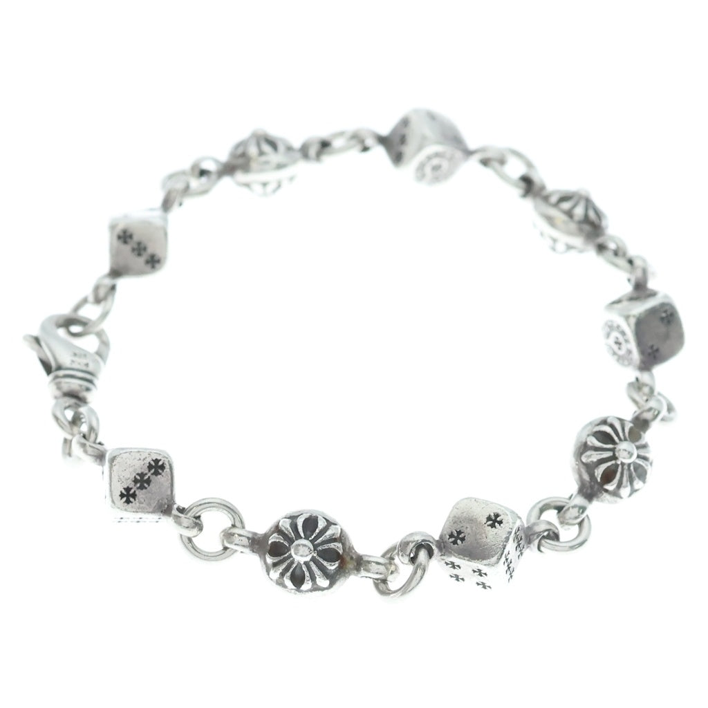 CHROME HEARTS(クロムハーツ) DICE No1 CRSBL ダイスクロスボールブレスレット シルバー 9LINK
