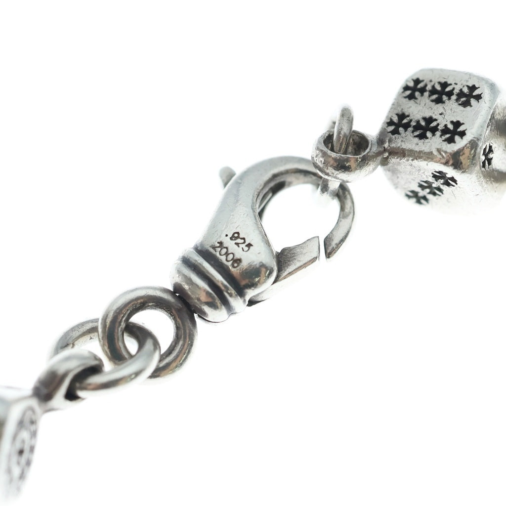 CHROME HEARTS(クロムハーツ) DICE No1 CRSBL ダイスクロスボールブレスレット シルバー 9LINK