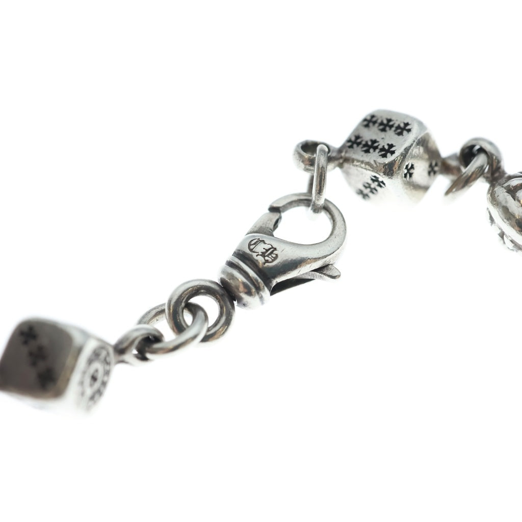 CHROME HEARTS(クロムハーツ) DICE No1 CRSBL ダイスクロスボールブレスレット シルバー 9LINK