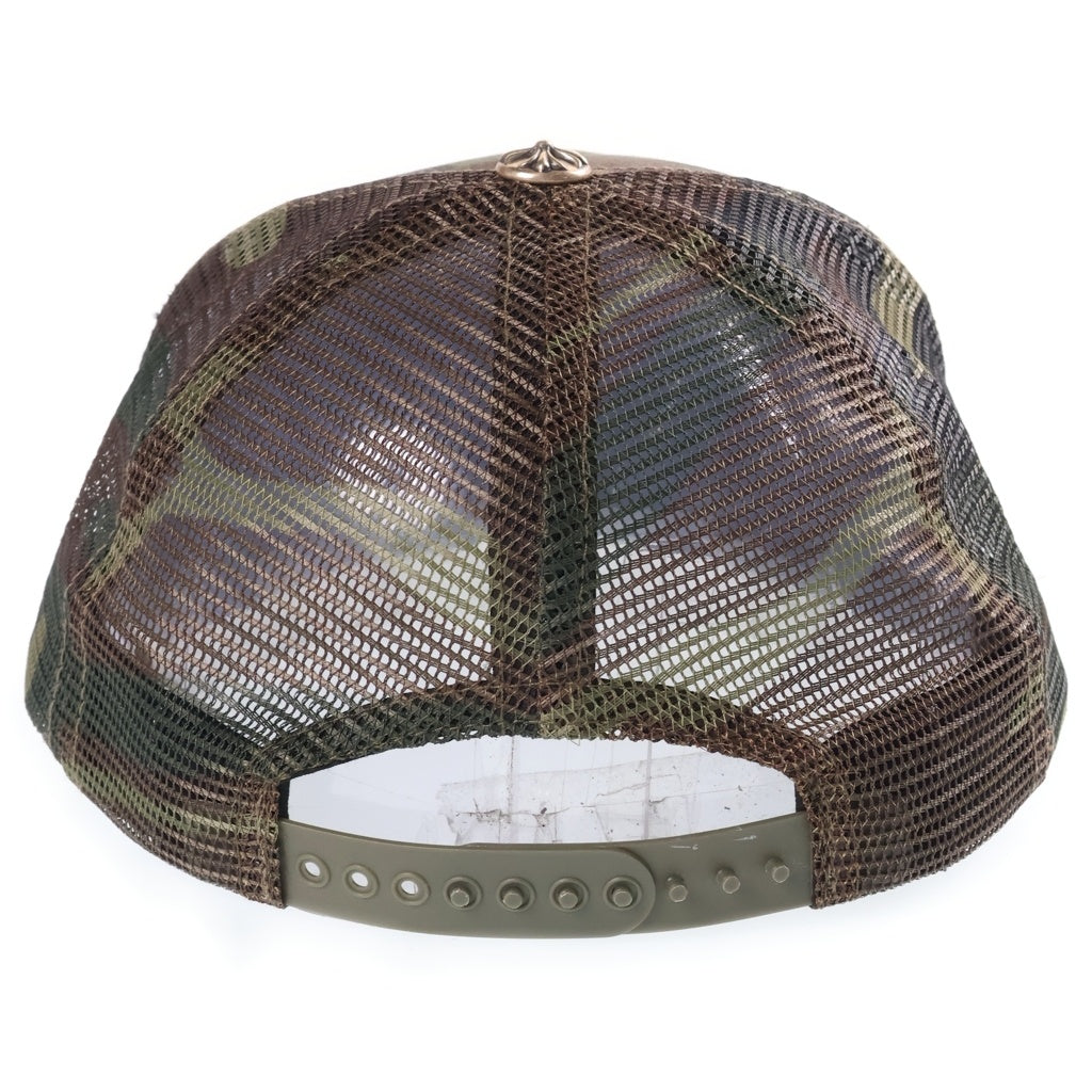 CHROME HEARTS(クロムハーツ) TRUCKER CAP トラッカーキャップ CHパッチ クロスボール カモフラ メッシュ帽子 カーキ