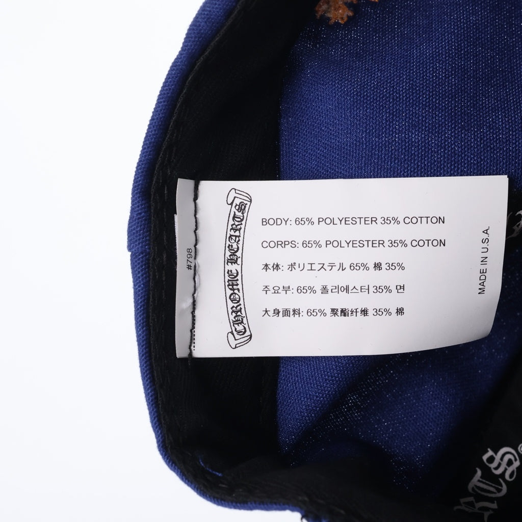 CHROME HEARTS(クロムハーツ) CH HAT CHロゴ刺繍ベースボールキャップ 帽子 ブルー