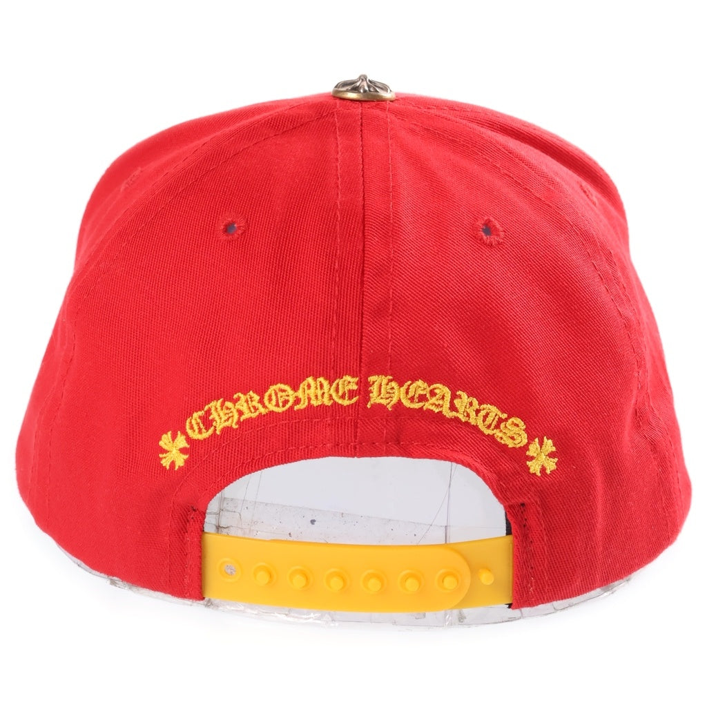 CHROME HEARTS(クロムハーツ) CH HAT CHロゴ刺繍ベースボールキャップ 帽子 レッド