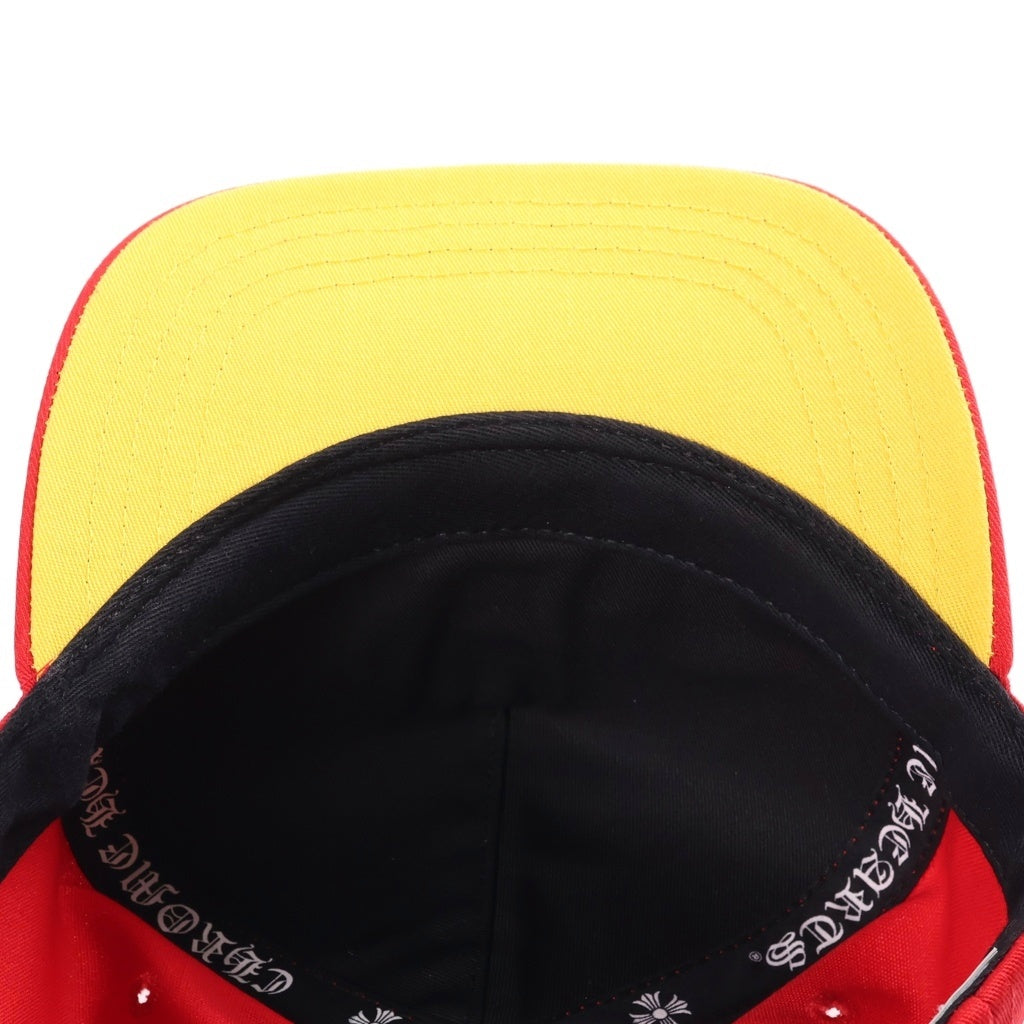 CHROME HEARTS(クロムハーツ) CH HAT CHロゴ刺繍ベースボールキャップ 帽子 レッド
