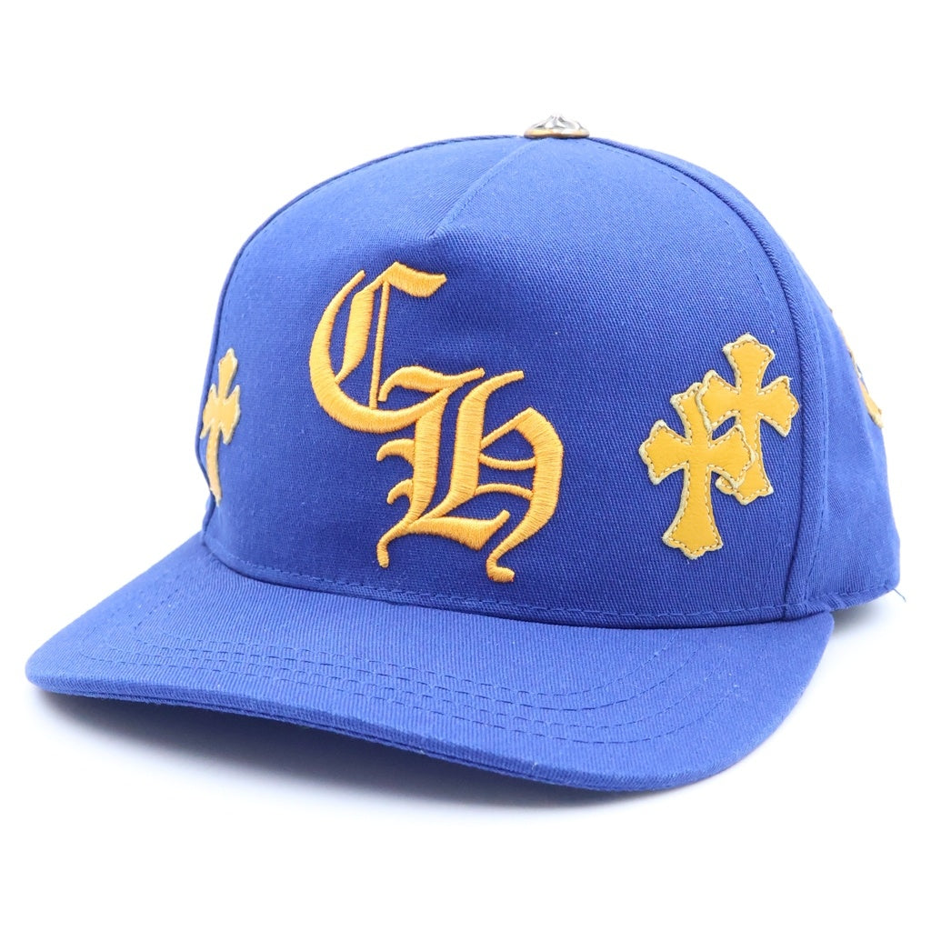 CHROME HEARTS(クロムハーツ) Trucker Cap クロスパッチ CH刺繍 トラッカーキャップ 帽子 ブルー/イエロー