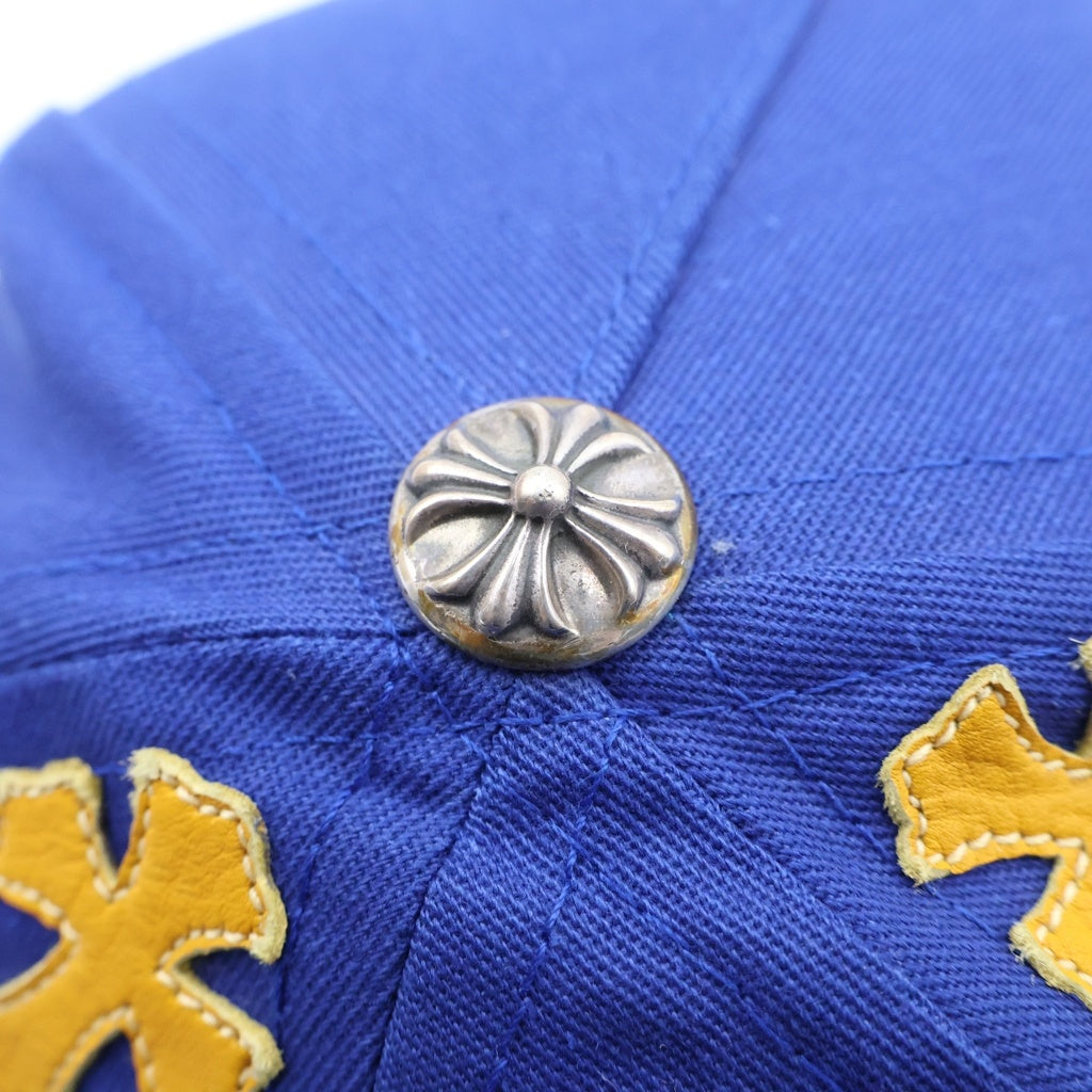 CHROME HEARTS(クロムハーツ) Trucker Cap クロスパッチ CH刺繍 トラッカーキャップ 帽子 ブルー/イエロー