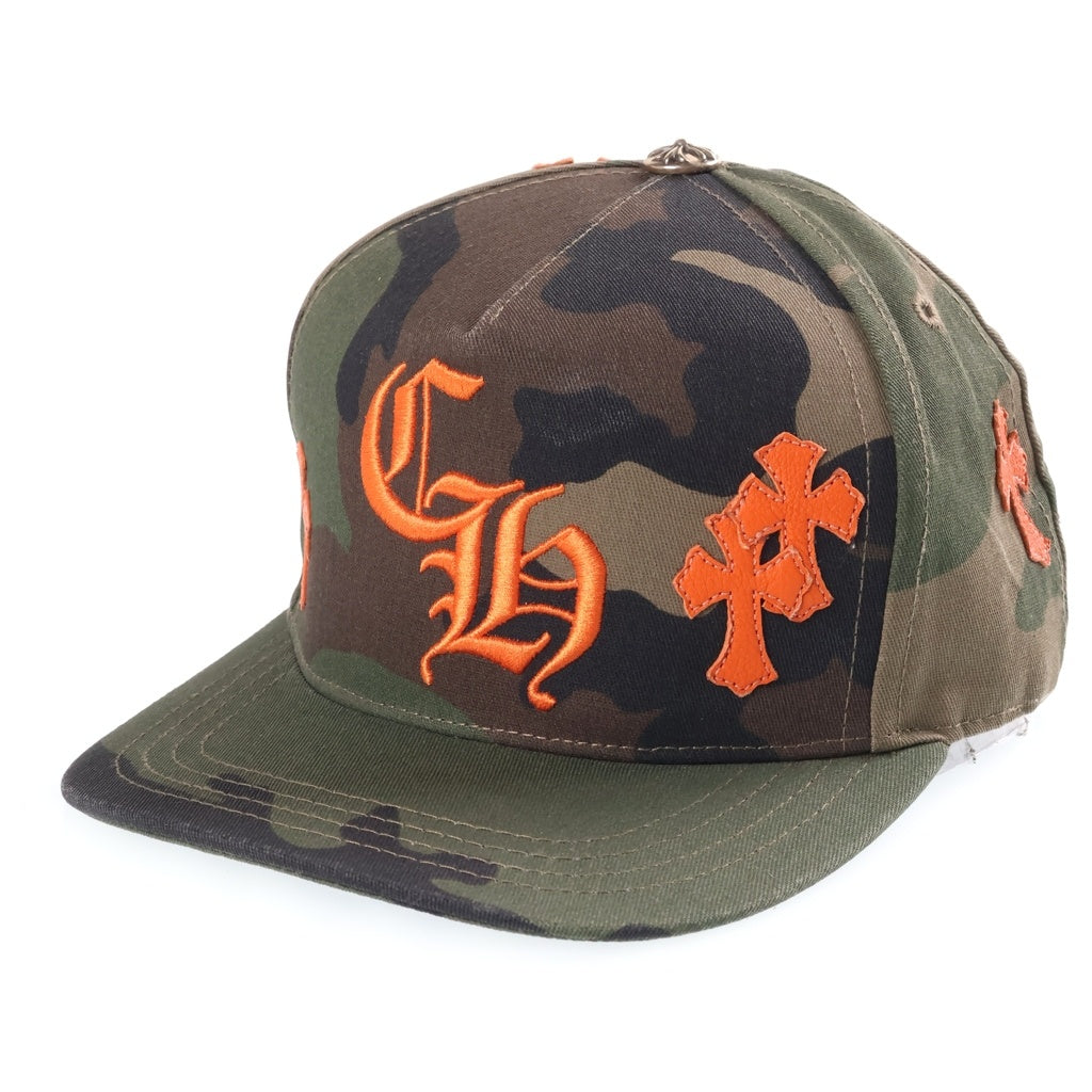 CHROME HEARTS(クロムハーツ) Trucker Cap クロスパッチ CH刺繍 トラッカーキャップ 帽子 カモフラ/オレンジ