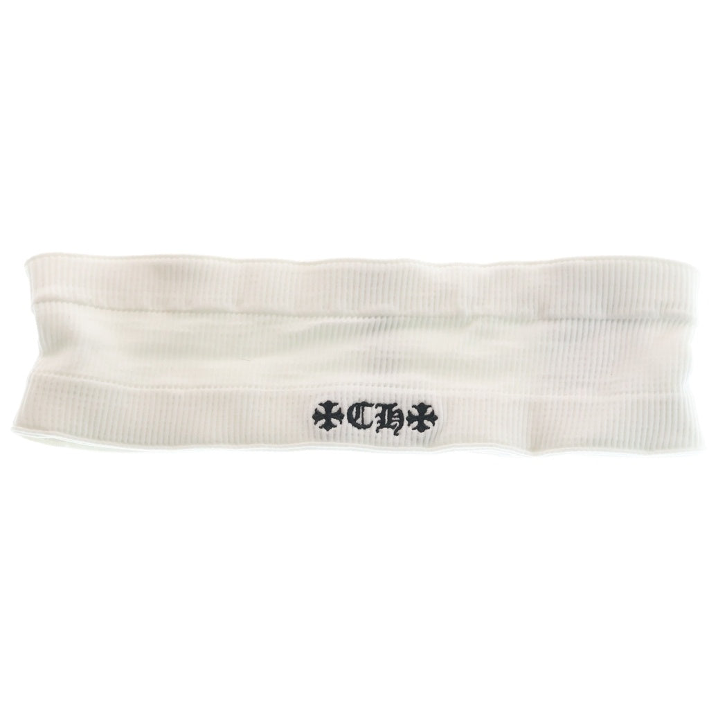 CHROME HEARTS(クロムハーツ) CH刺繍 ヘアバンド ホワイト