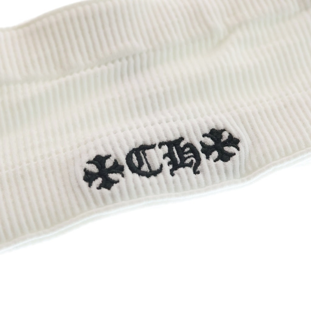 CHROME HEARTS(クロムハーツ) CH刺繍 ヘアバンド ホワイト
