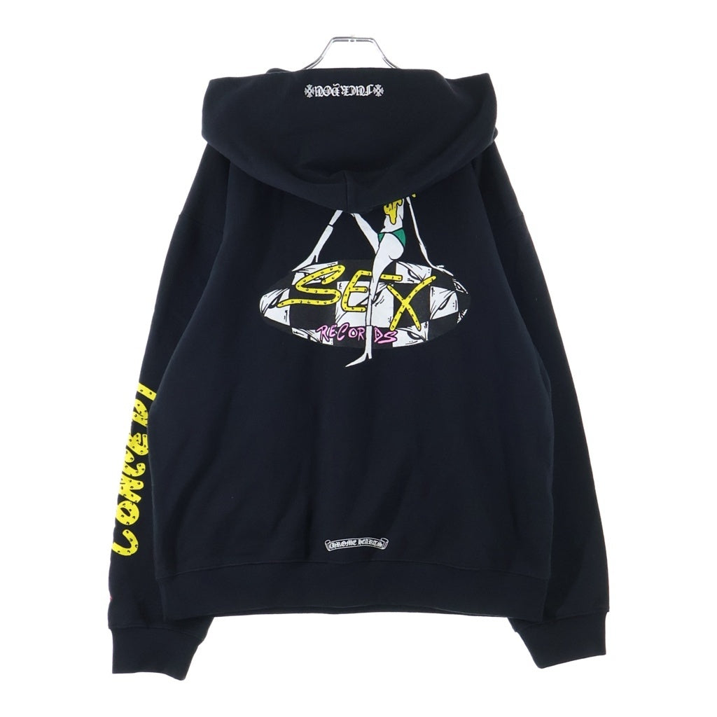 CHROME HEARTS(クロムハーツ) MATTY BOY SEX RECORDS SWTSHRT マッティボーイ セックスレコード プルオーバースウェットパーカー フーディー ブラック