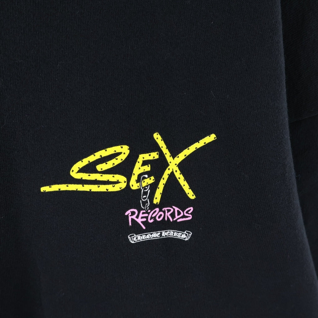 CHROME HEARTS(クロムハーツ) MATTY BOY SEX RECORDS SWTSHRT マッティボーイ セックスレコード プルオーバースウェットパーカー フーディー ブラック