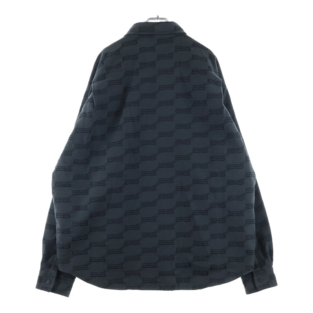 BALENCIAGA(バレンシアガ) BBロゴ 中綿入り ブルゾンジャケット グレー 719873 TM030