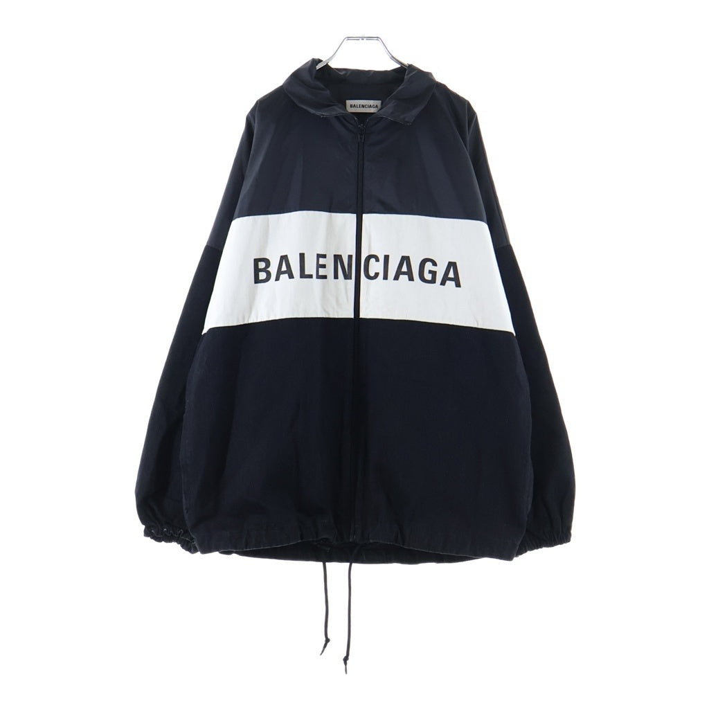 BALENCIAGA(バレンシアガ) 21SS Nylon Logo Denim Jacket ナイロンロゴデニムジャケット ブルゾン ブラック TBQ09 529213 TBQ03