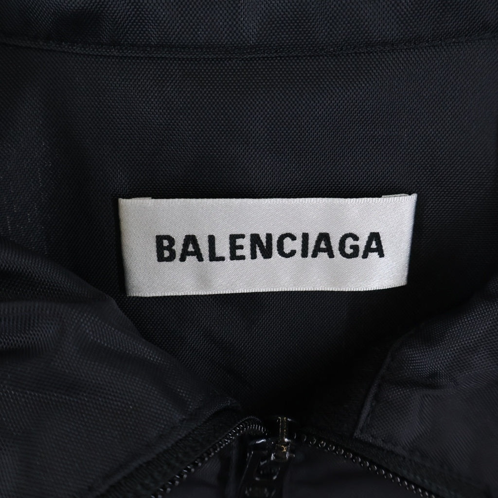 BALENCIAGA(バレンシアガ) 21SS Nylon Logo Denim Jacket ナイロンロゴデニムジャケット ブルゾン ブラック TBQ09 529213 TBQ03
