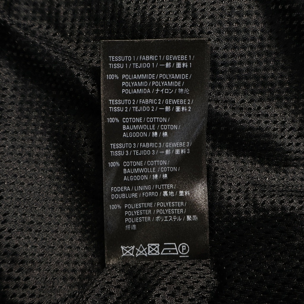 BALENCIAGA(バレンシアガ) 21SS Nylon Logo Denim Jacket ナイロンロゴデニムジャケット ブルゾン ブラック TBQ09 529213 TBQ03