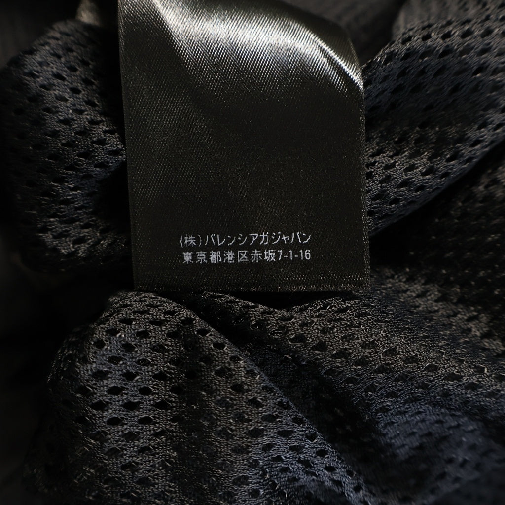BALENCIAGA(バレンシアガ) 21SS Nylon Logo Denim Jacket ナイロンロゴデニムジャケット ブルゾン ブラック TBQ09 529213 TBQ03