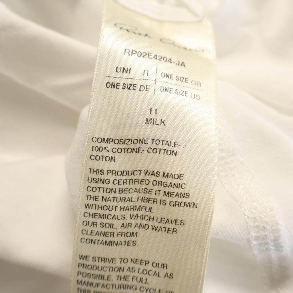 Rick Owens(リックオウエンス) 25AW TOMMY TEE トミー 半袖Tシャツカットソー ホワイト RP02E4204-JA