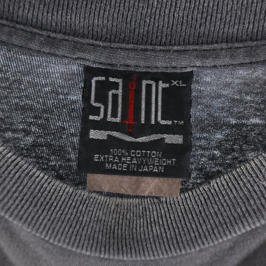 SAINT MICHAEL(セントマイケル) 25SS CANDLE TEE キャンドル 半袖Tシャツカットソー ブラック SM-HR8-0000-008