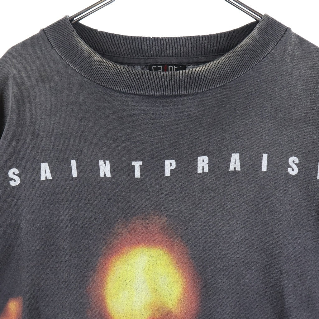 SAINT MICHAEL(セントマイケル) 25SS SAINT PRAISE TEE 半袖Tシャツカットソー ブラック SM-HR8-0000-010