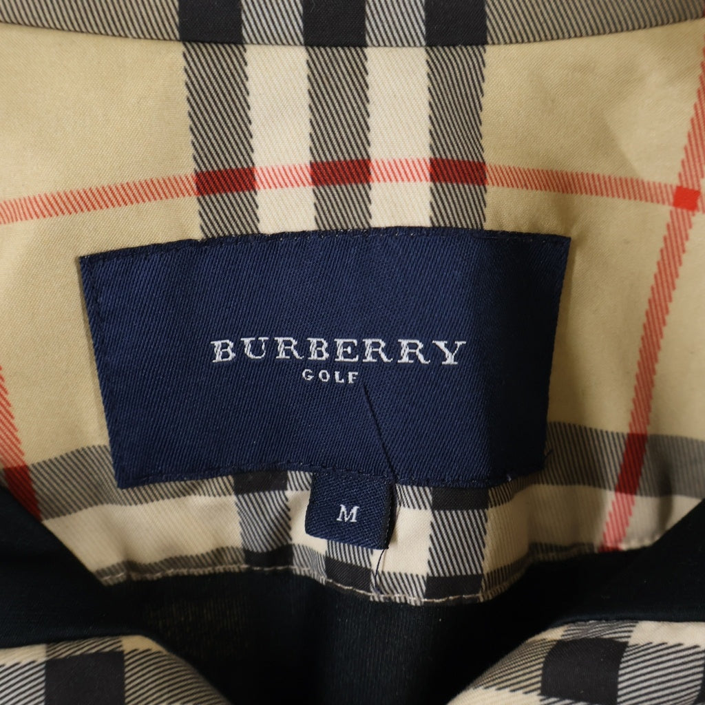 BURBERRY GOLF(バーバリーゴルフ) ノバチェック ハーフジップジャケット ベージュ