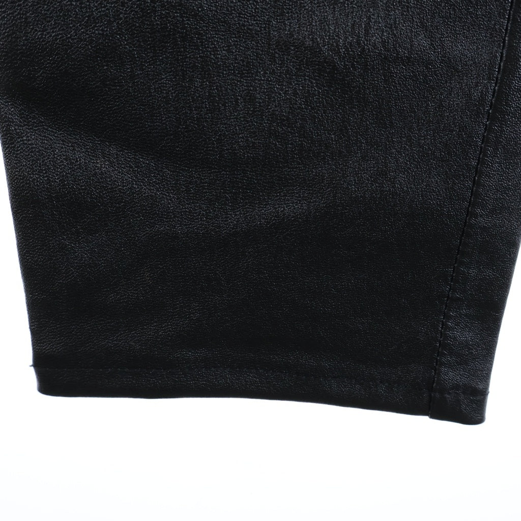 SAINT LAURENT PARIS(サンローランパリ) 22SS ラムレザースキニーロングパンツ ブラック 484303 Y5RG2