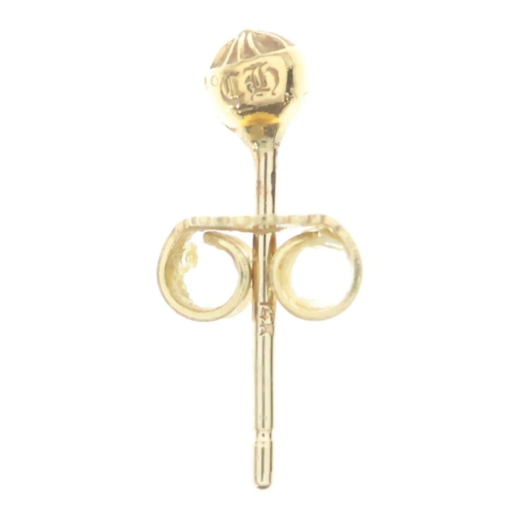 CHROME HEARTS(クロムハーツ) 22K STUD CRS BALL MINI ミニクロスボールスタッド ピアス ゴールド
