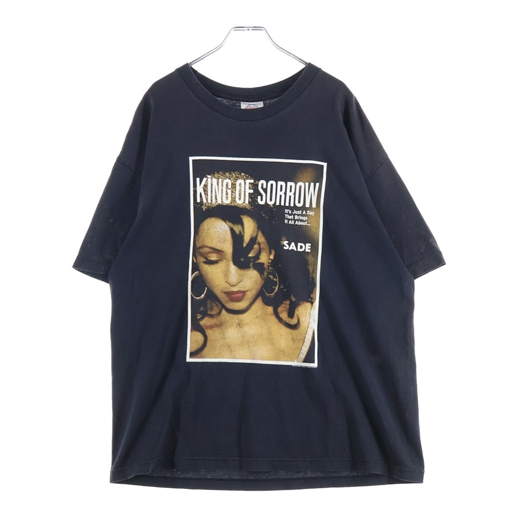 VINTAGE(ヴィンテージ) 00S SADE KING OF SORROW OPTIMA シャーデー フロントプリント半袖Tシャツカットソー ブラック