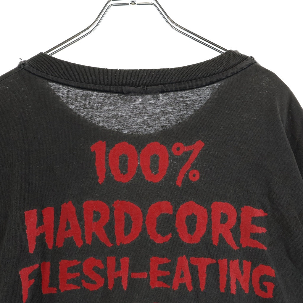 VINTAGE(ヴィンテージ) 90S ROB ZOMBIE 100% HARDCORE ロブゾンビ 両面プリント 半袖Tシャツカットソー ブラック