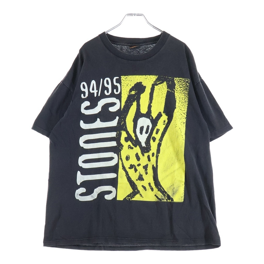 VINTAGE(ヴィンテージ) 90S ROLLING STONES 1994 VOODOO LOUNGE WORLD TOUR ローリングストーンズ ヴードゥー ラウンジ ワールドツアー クルーネック 半袖Tシャツ ブラック