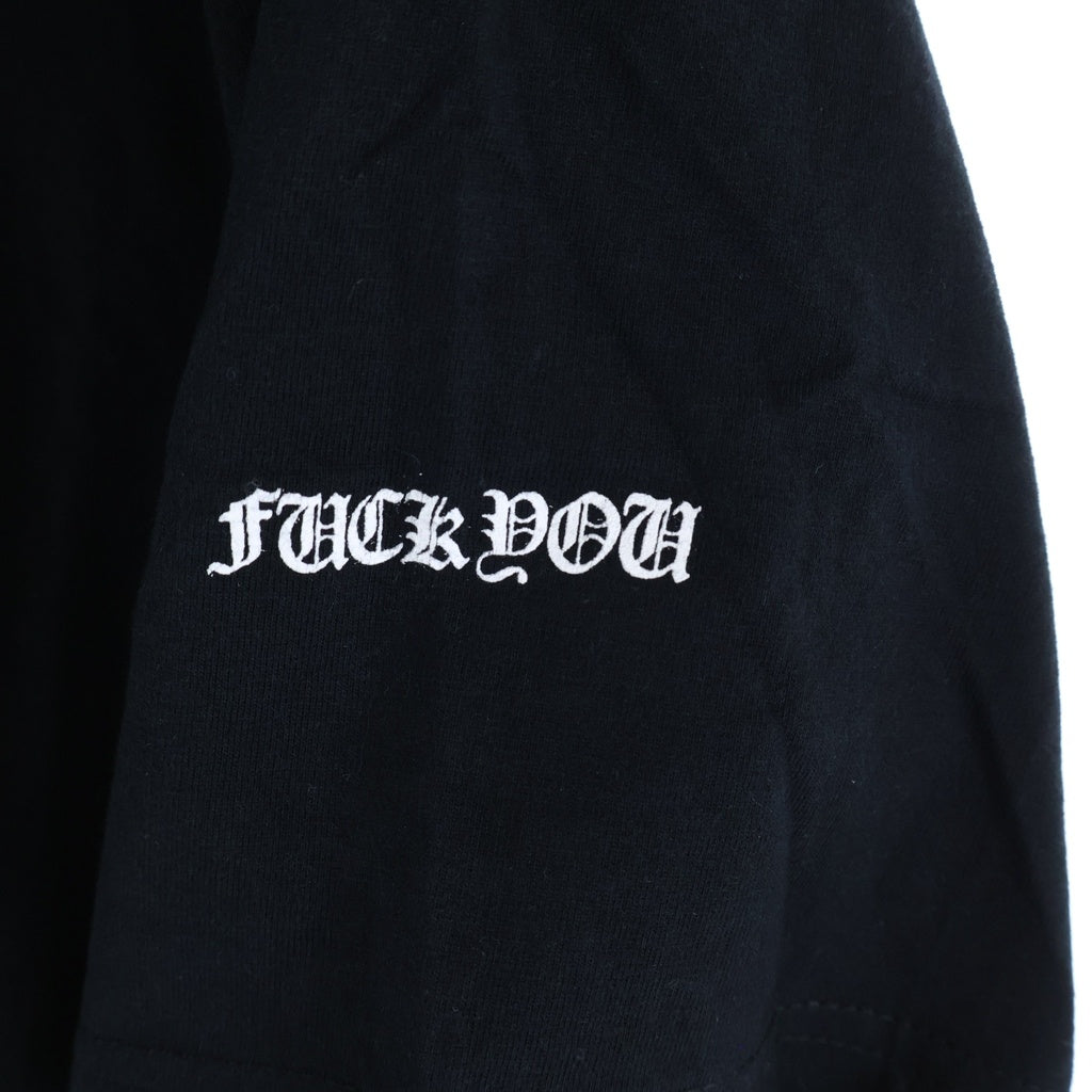 CHROME HEARTS(クロムハーツ) OLD オールド クロス ロゴプリント クルーネック 半袖Tシャツカットソー ブラック