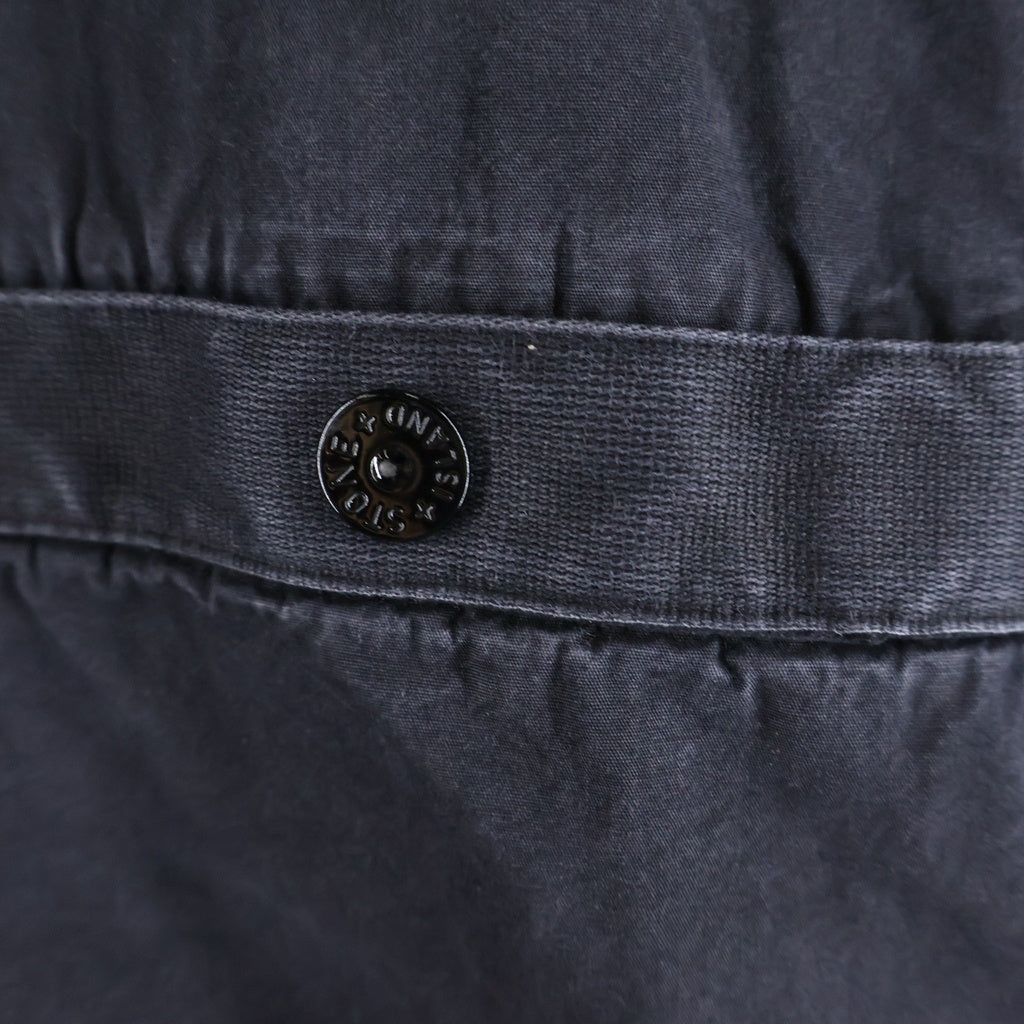 STONE ISLAND(ストーンアイランド) ブラッシュ加工 コットンキャンバスシャツ ブラック K1S151200029 S00WN