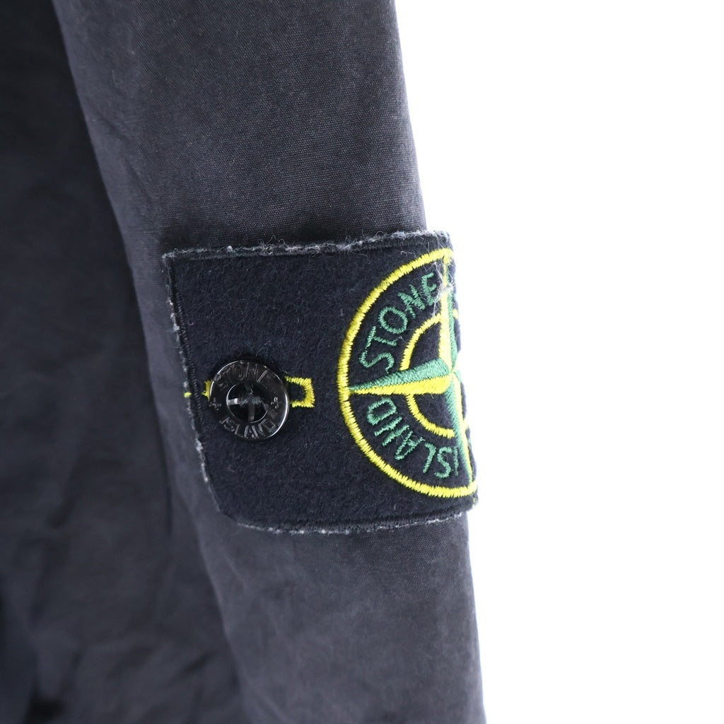 STONE ISLAND(ストーンアイランド) ブラッシュ加工 コットンキャンバスシャツ ブラック K1S151200029 S00WN
