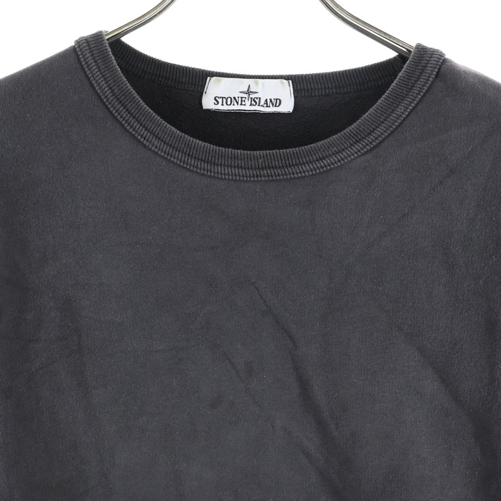STONE ISLAND(ストーンアイランド) ロゴ刺繍パッチ スウェットトレーナー グレー 811563920