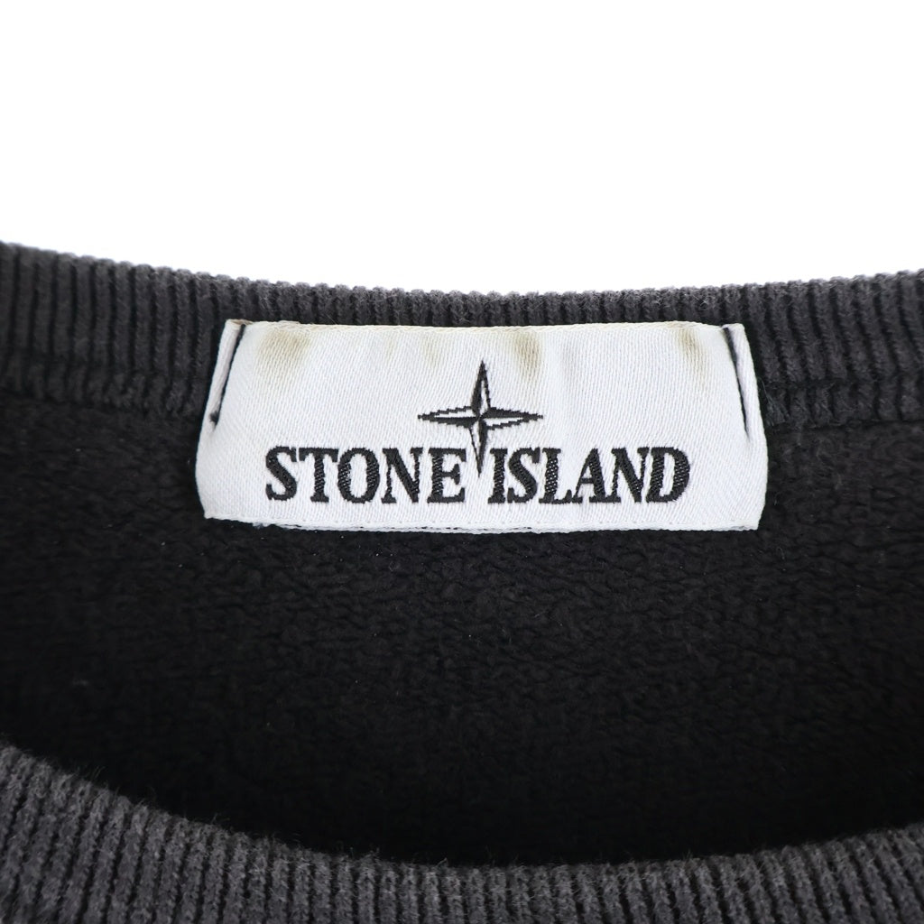 STONE ISLAND(ストーンアイランド) ロゴ刺繍パッチ スウェットトレーナー グレー 811563920