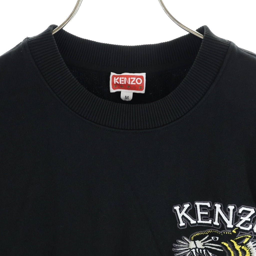 KENZO(ケンゾー) バーシティ ジャングル 刺繍 クルーネックスウェットトレーナー ブラック FD65SW1484MF