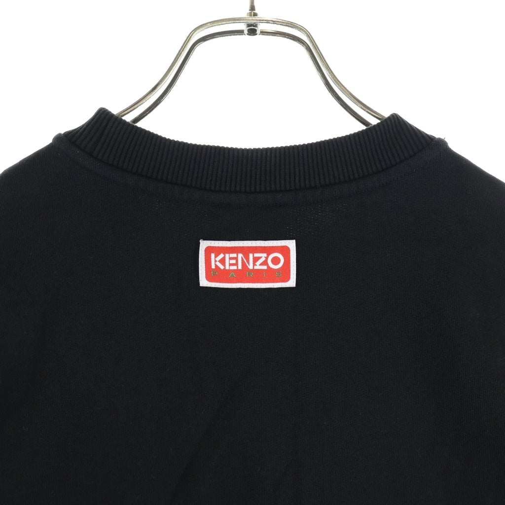 KENZO(ケンゾー) バーシティ ジャングル 刺繍 クルーネックスウェットトレーナー ブラック FD65SW1484MF