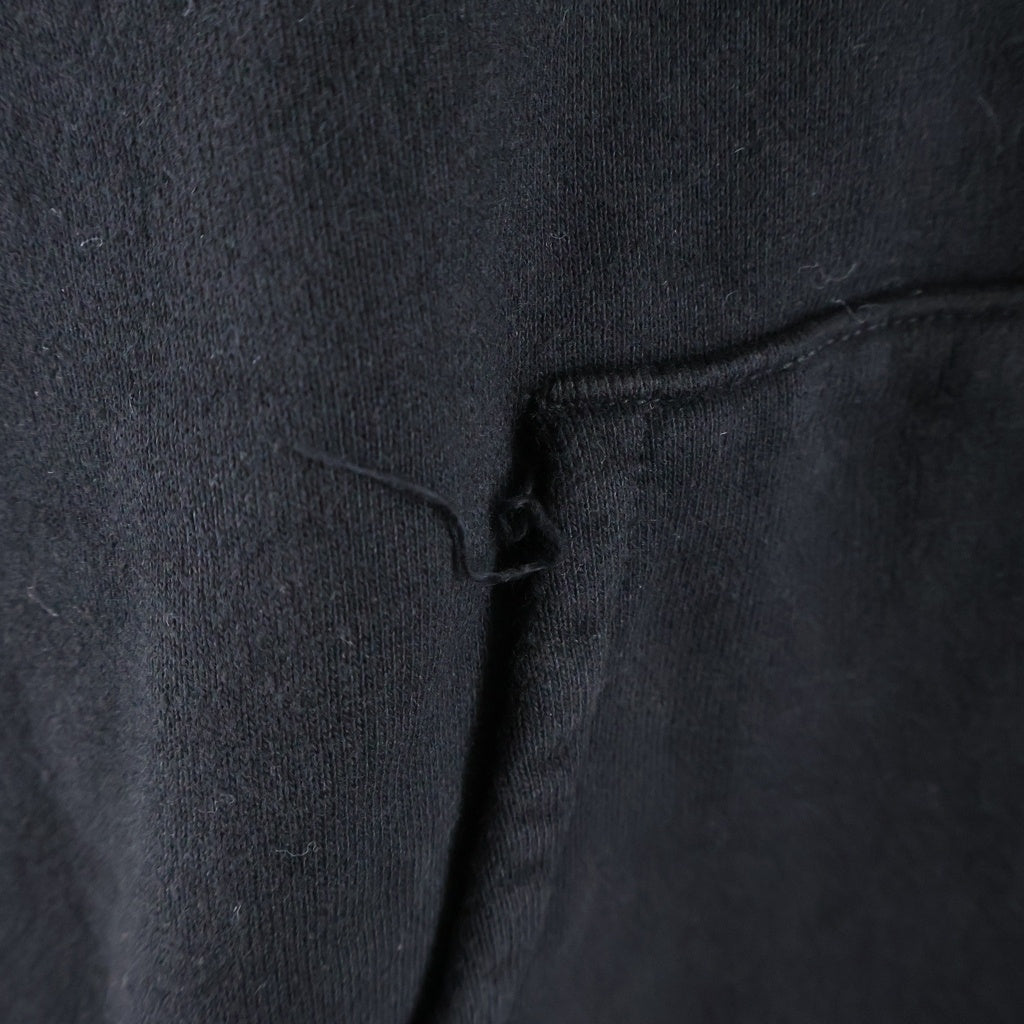SAINT MICHAEL(セントマイケル) 24AW RIBON SAINT HOODIE ロゴプリント スウェット プルオーバーパーカー ブラック SM-YS1-0000 039