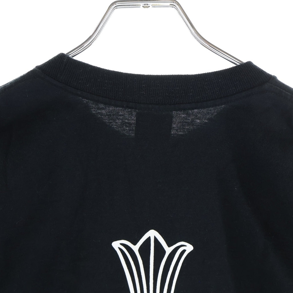 CHROME HEARTS(クロムハーツ) OLD S/S オールド ネックロゴ バックCHクロスプリント 半袖Tシャツカットソー ブラック