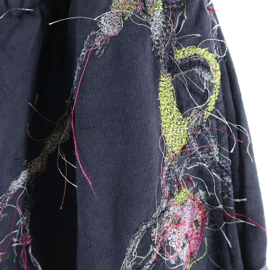 doublet(ダブレット) 25AW EMBROIDERED CHAIN SWEATPANTS エンブロイダリーチェーンスウェットパンツ グレー 25AW43PT328