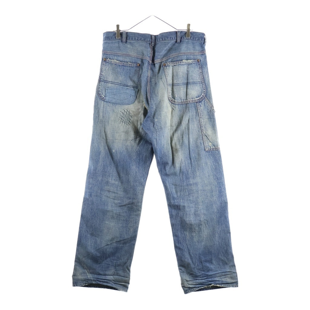 SAINT MICHAEL(セントマイケル) 23AW DENIM PAINTER PANTS ペインター ダメージ加工 デニムパンツ インディゴ SM-A23-0000-038