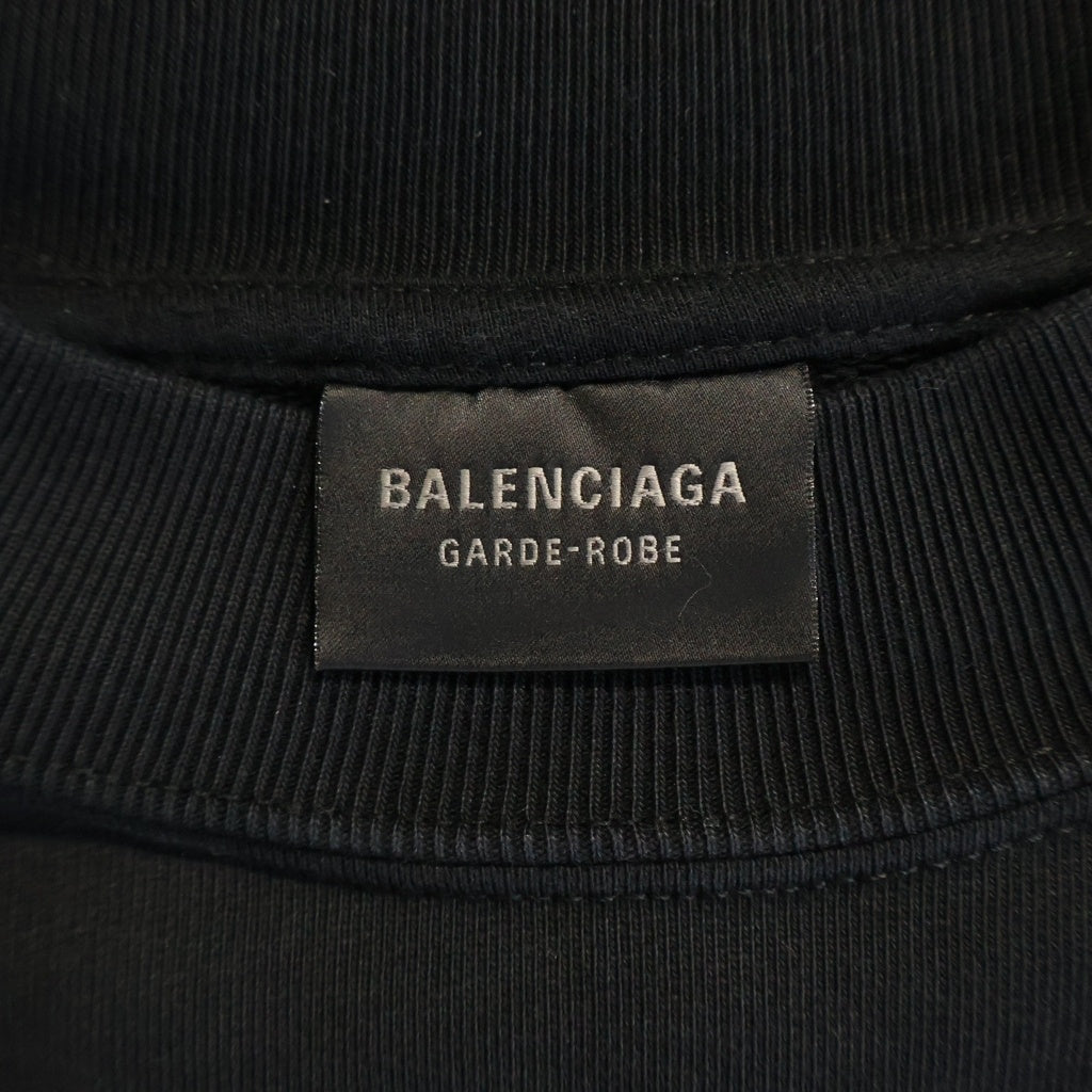 BALENCIAGA(バレンシアガ) 23SS バックプリント スウェットトレーナー ブラック 724511 TNVL6