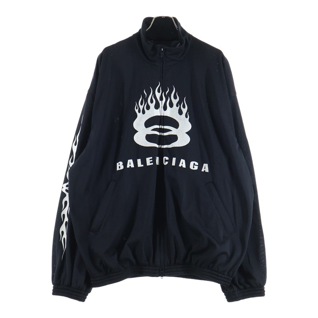 BALENCIAGA(バレンシアガ) 24AW STRIPED MESH TRACK JACKET ストライプ メッシュトラックジャケット ブラック 794794 TQV38