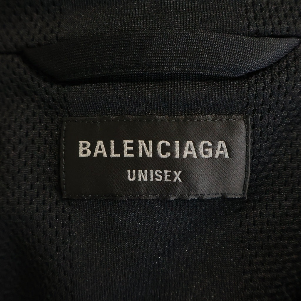 BALENCIAGA(バレンシアガ) 24AW STRIPED MESH TRACK JACKET ストライプ メッシュトラックジャケット ブラック 794794 TQV38