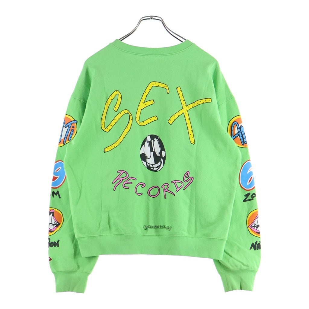 CHROME HEARTS(クロムハーツ) ×MATTY BOY SEX RECORDS CREWNECK SWEATSHIRT マッティボーイ セックス レコーズ クルーネック スウェット トレーナー グリーン