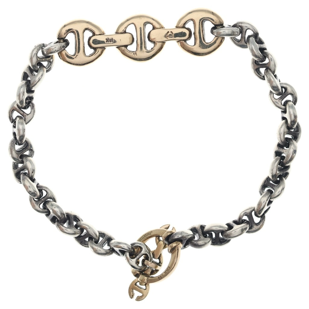 HOORSENBUHS(ホーセンブース) OPEN-LINK DIAMOND BRACELET オープンリンク ダイヤモンド ブレスレット ゴールド/シルバーSV K18YG